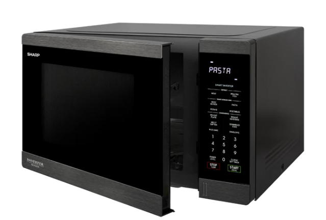 Sharp Solo Inverter Microwave Oven R-395E (BS) | 34 Liter - Black Stainless Steel - Image 3