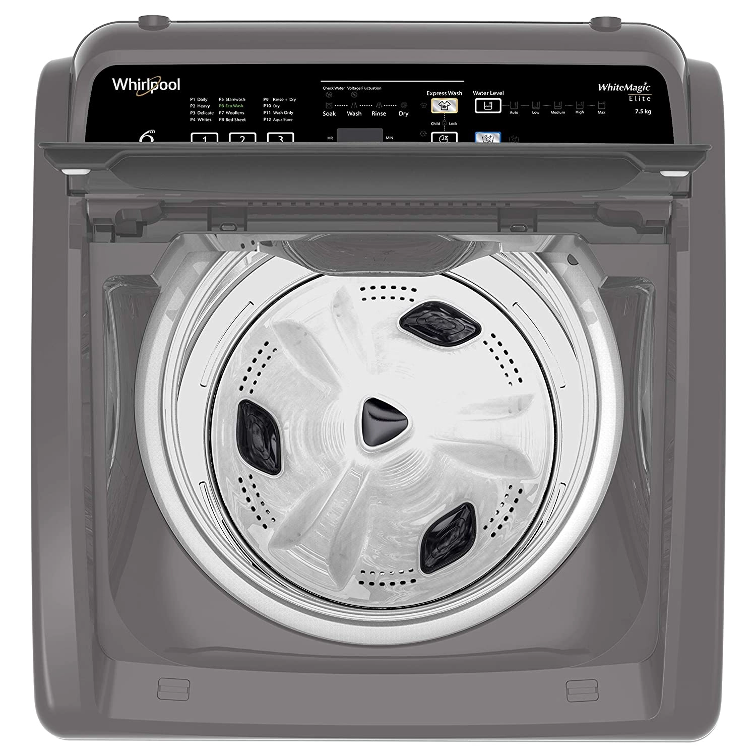 Whirlpool Washing Machine Whitemagic Elite | 7.5 Grey BD - Image 4